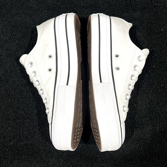 🔥🔥 Converse CT All-Star Lift OX Women's White/Black Trainers Sz 8.5 - PERFECT - Picture 6 of 10